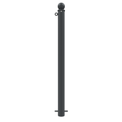 Ornamental bollard | Series 474B | � 76 mm | stationary, for casting in concretewith ground anchor, total length approx. 1300 mm | without lock | with 1 eyelet